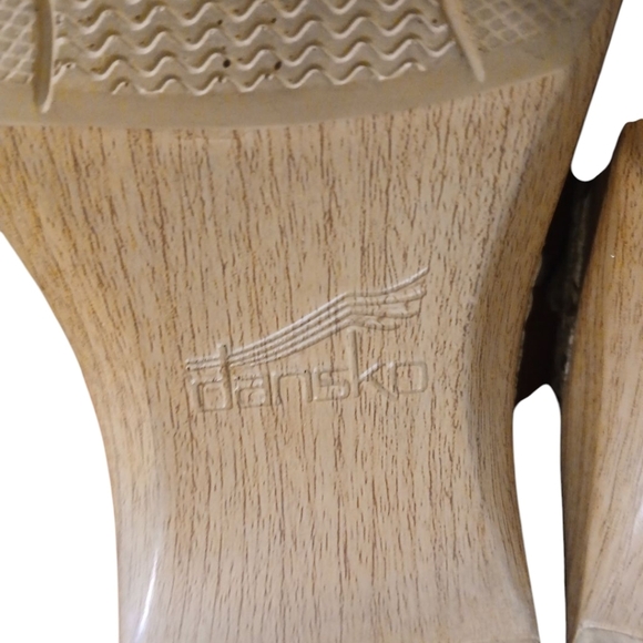 Dansko Snake Embossed Leather Sandals Double Strap Open Toe Mule Sz 8 - Picture 9 of 11